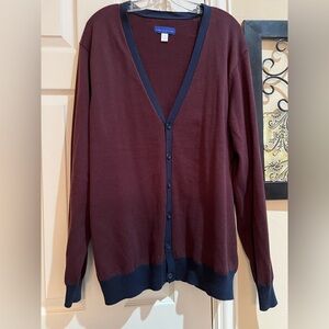 Simply Styled Maroon and Blue Cardigan